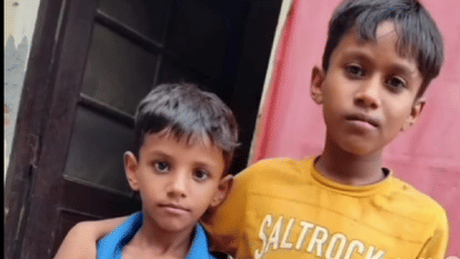 Two real brothers crushed to death by dumper after falling off their bike when car door opened in Nilokheri