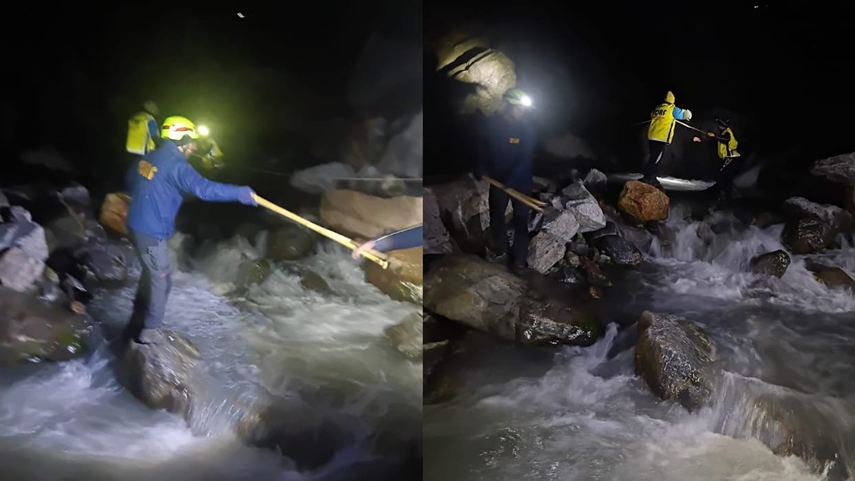 Four pilgrims lost way on Kedarnath trek route while trying to take a shortcut SDRF rescued safely