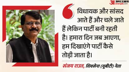 Sanjay Raut ‘When our time comes, we will show how parties split  Raut on the split in Shiv Sena (UBT).
