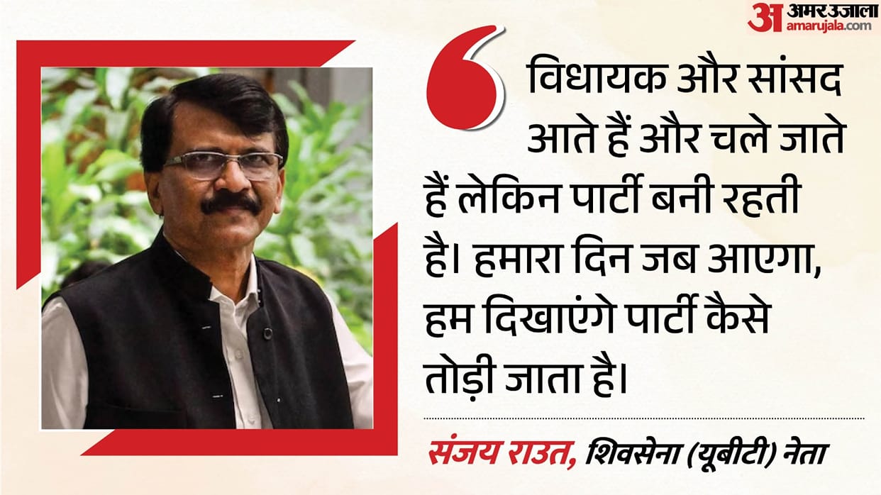 Sanjay Raut ‘When our time comes, we will show how parties split  Raut on the split in Shiv Sena (UBT).