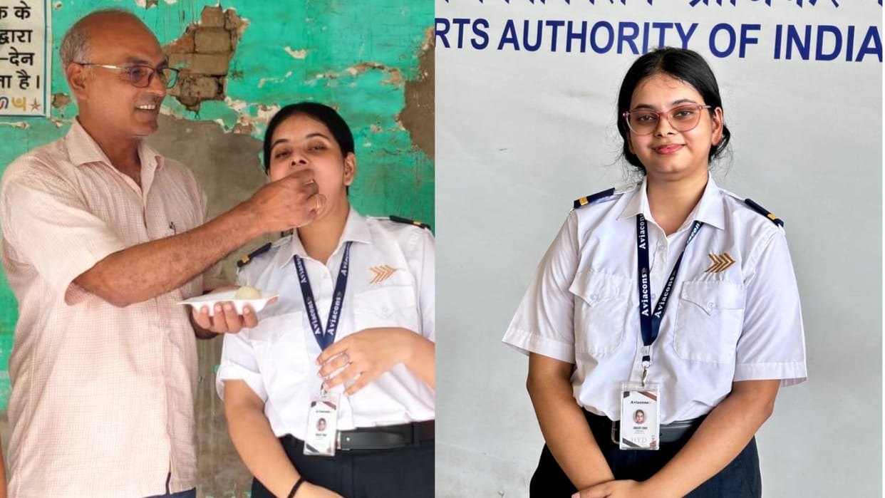 From rural courtyard to soaring through skies Srishti from Chhapra Bihar is on verge of becoming pilot