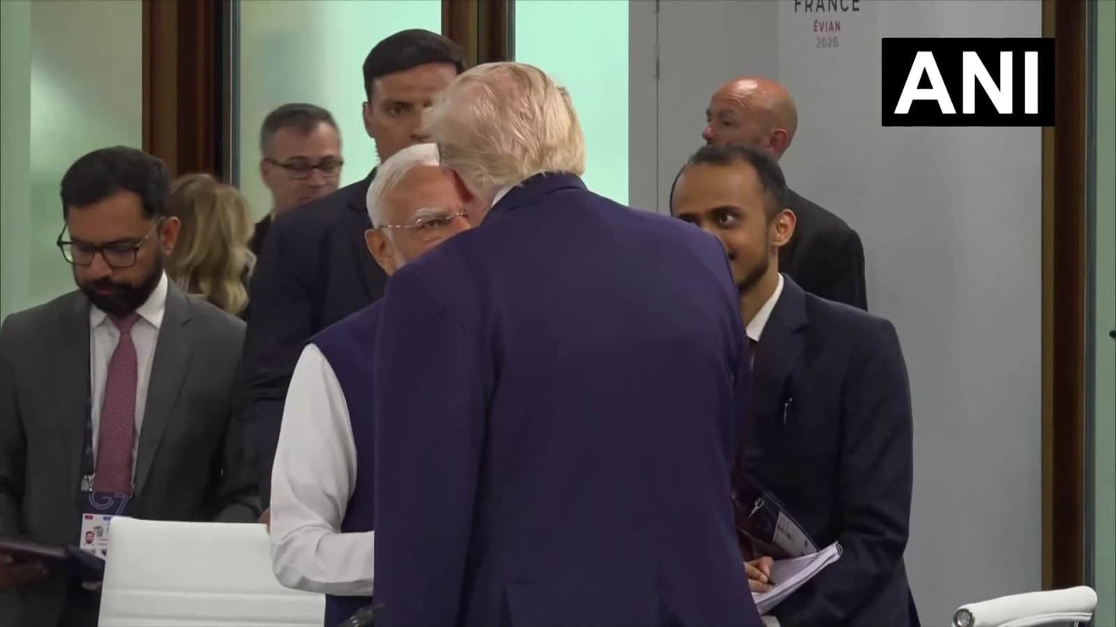 ट्रंप और पीएम मोदी की मुलाकात