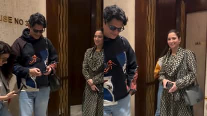 Video Goes Viral Of Vijay Varma Fatima Sana Shaikh And Tamanna Bhatia Spotted Together
