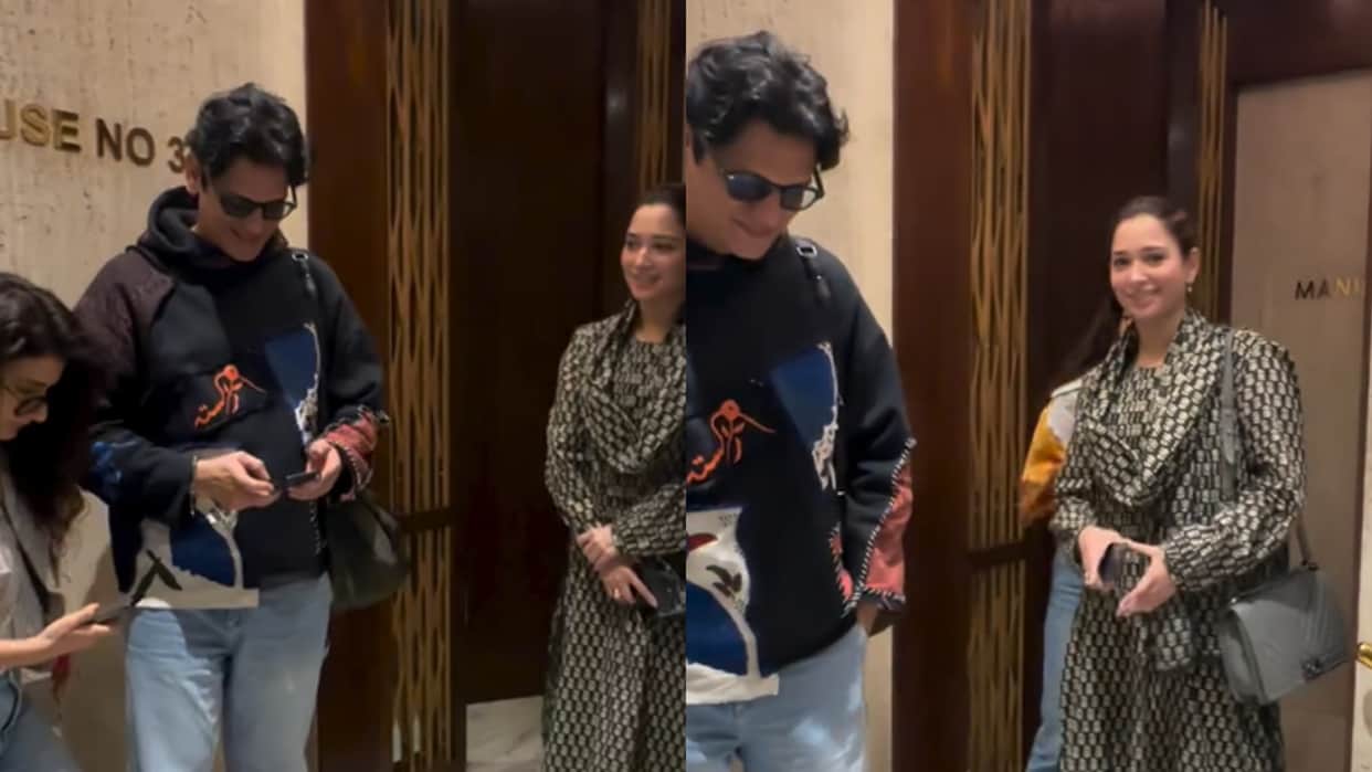 Video Goes Viral Of Vijay Varma Fatima Sana Shaikh And Tamanna Bhatia Spotted Together