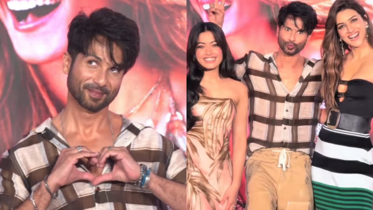 Shahid Kapoor Make Fun of Cocktail 2 Movie Actress Kirti Sanon And Rashmika Mandanna