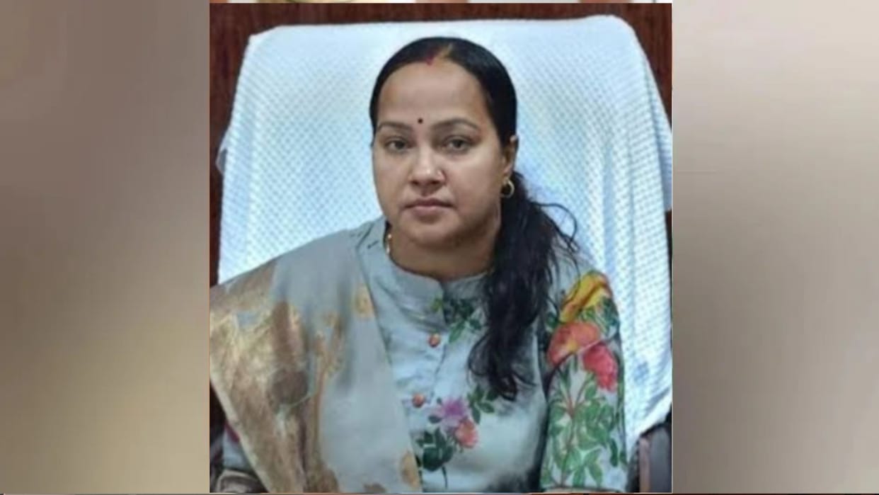 Suspended BSA Shalini Srivastava, arrested in connection with the teacher suicide case in Gorakhpur.