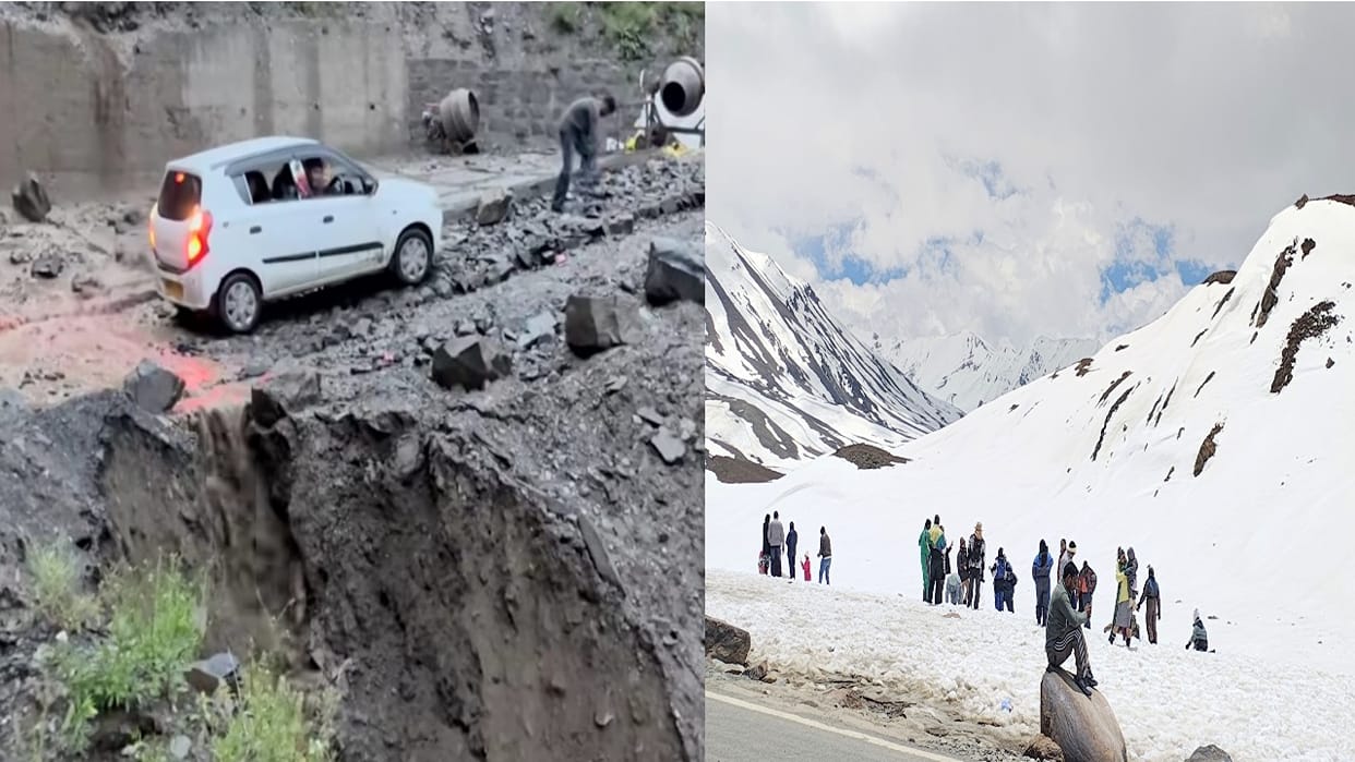 Himachal Weather: Heavy rain lashes Shimla, snowfall in Rohtang; find out when the monsoon will arrive.