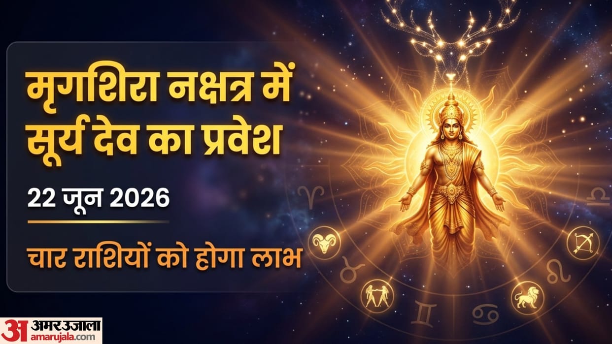 Surya Nakshatra Parivartan 2026 sun transit in rahu nakshatra lucky for four zodiac signs