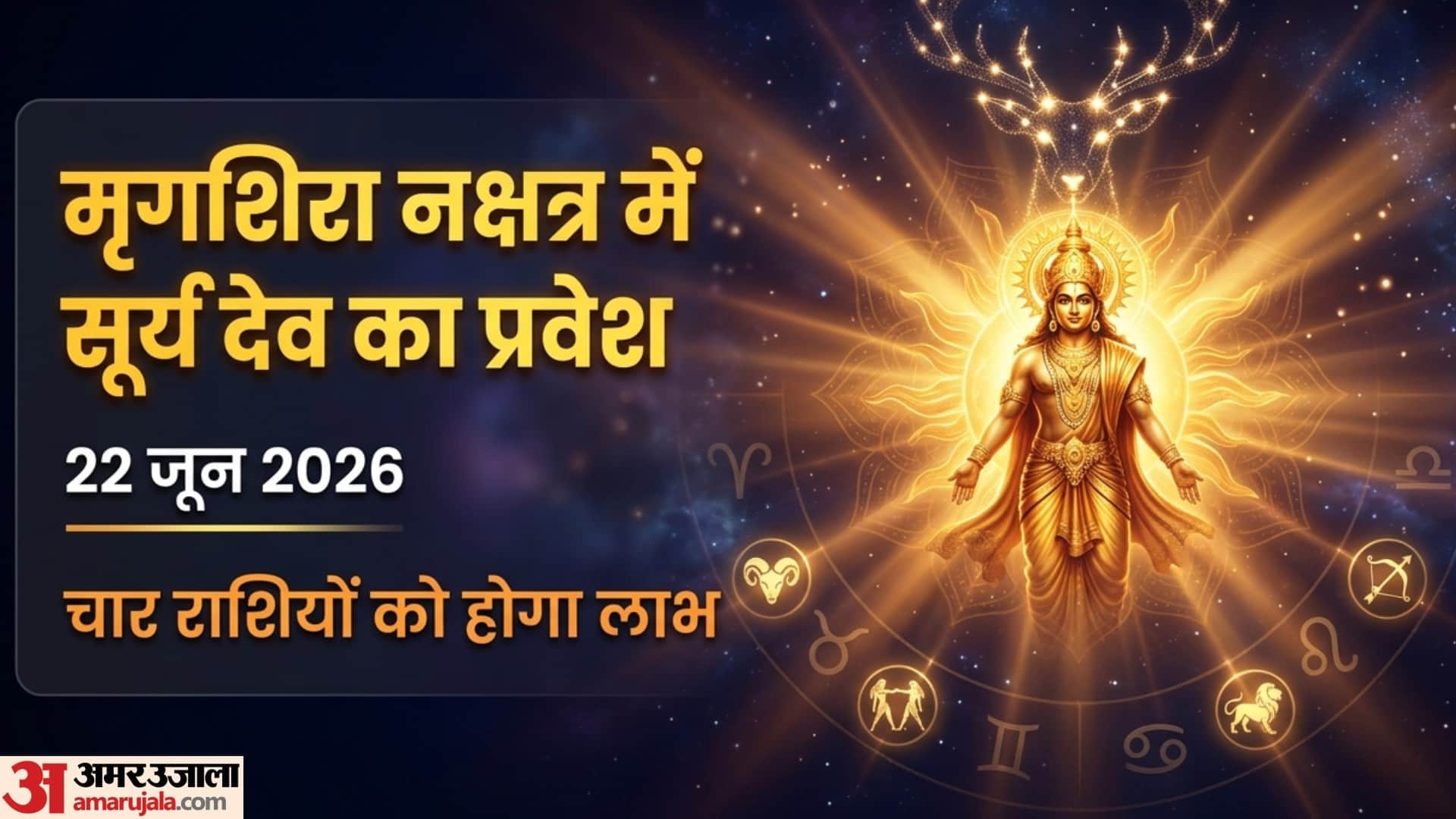 Surya Nakshatra Parivartan 2026 sun transit in rahu nakshatra lucky for four zodiac signs