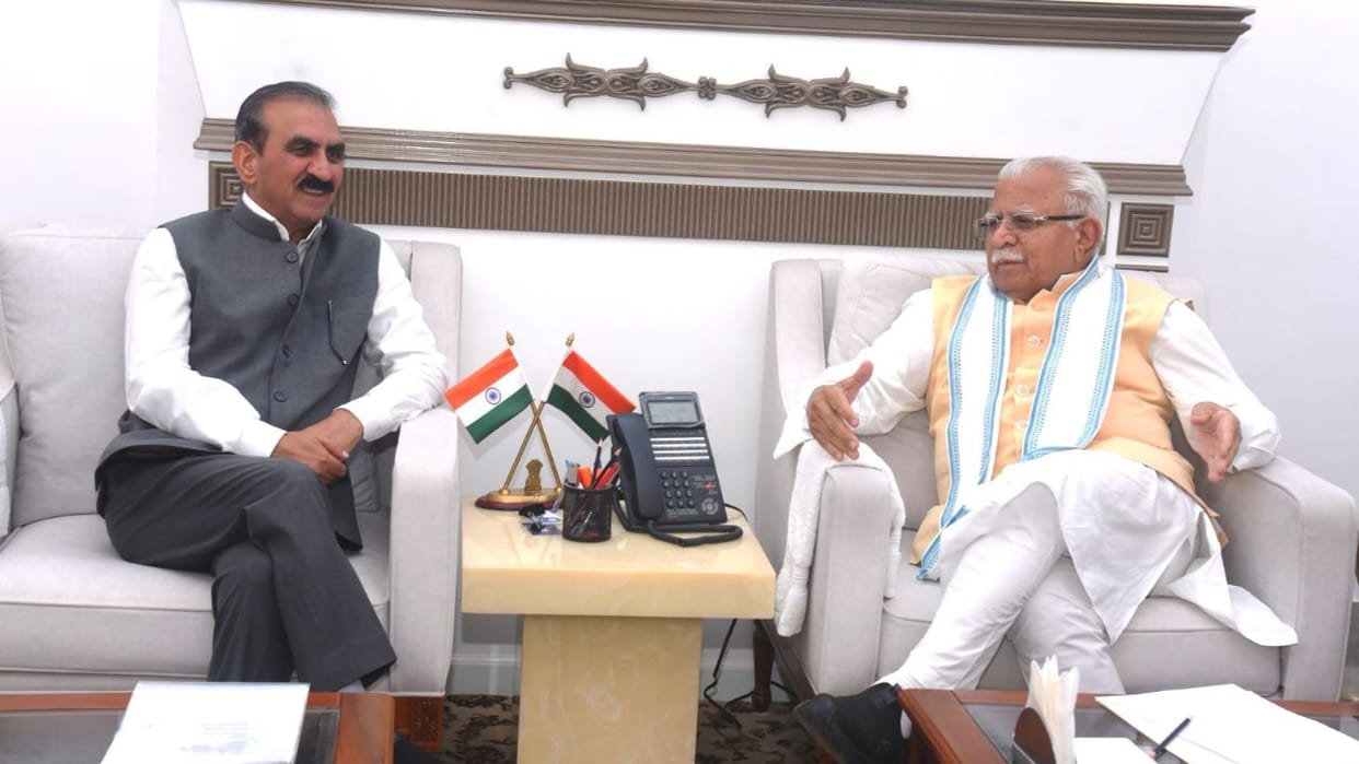 CM Sukhu Meets Union Minister Khattar, Demands Higher Power Royalty And Rs 7784 Crore Energy Dues