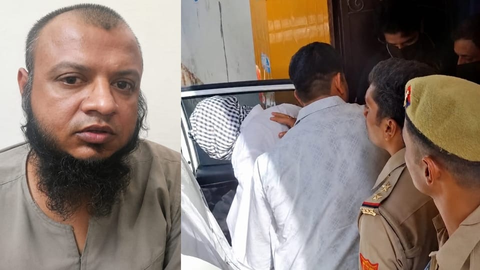 Saharanpur: MP ATS arrives in Nanauta with suspected terrorist Naeem Abdullah; searches room for an hour