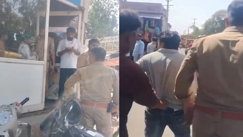 Meerut: Wife was strolling with her lover at the Lalkurti market; man beat them up; the couple had a love marr