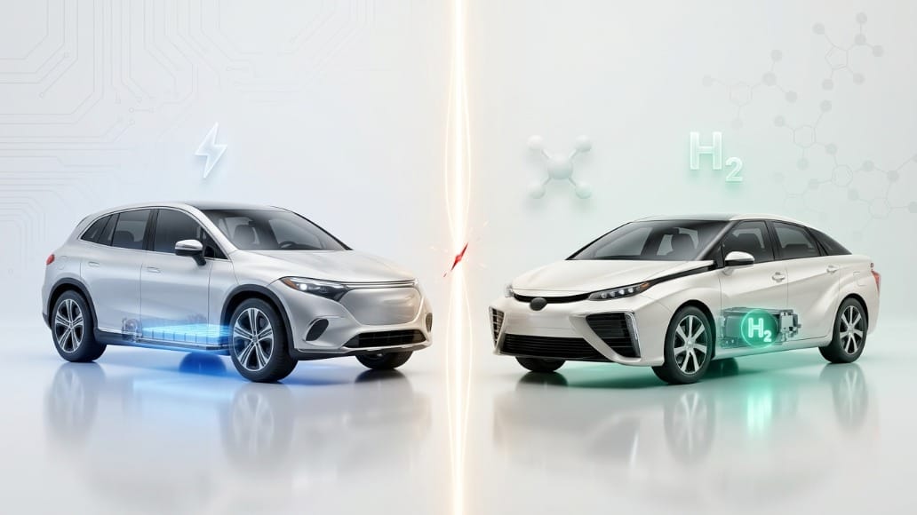 EV vs Hydrogen Cars: Both run electricity, why there huge difference?