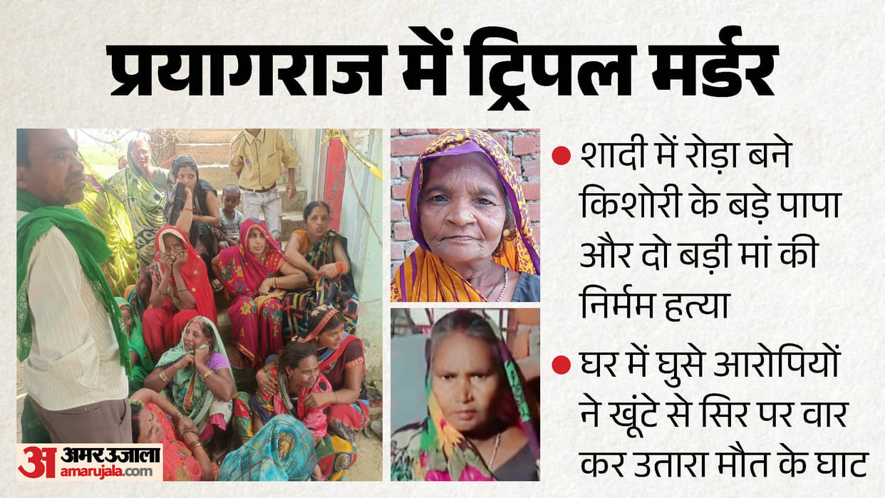 Prayagraj Triple murder Young man brutally murder teenage girl paternal uncle and two aunts Victim family