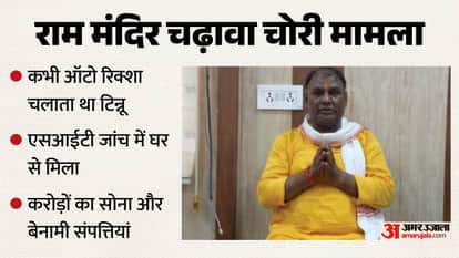 Ram Mandir donation scam Gold worth crores seized from Tinnu Yadav house