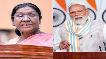राष्ट्रपति मुर्मू और पीएम मोदी
