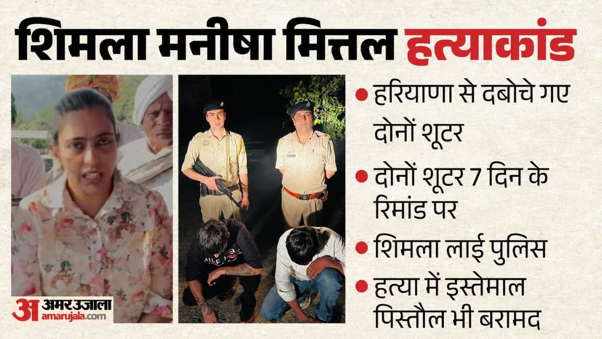 shimla manisha mittal murder case shooters brought to shimla court production