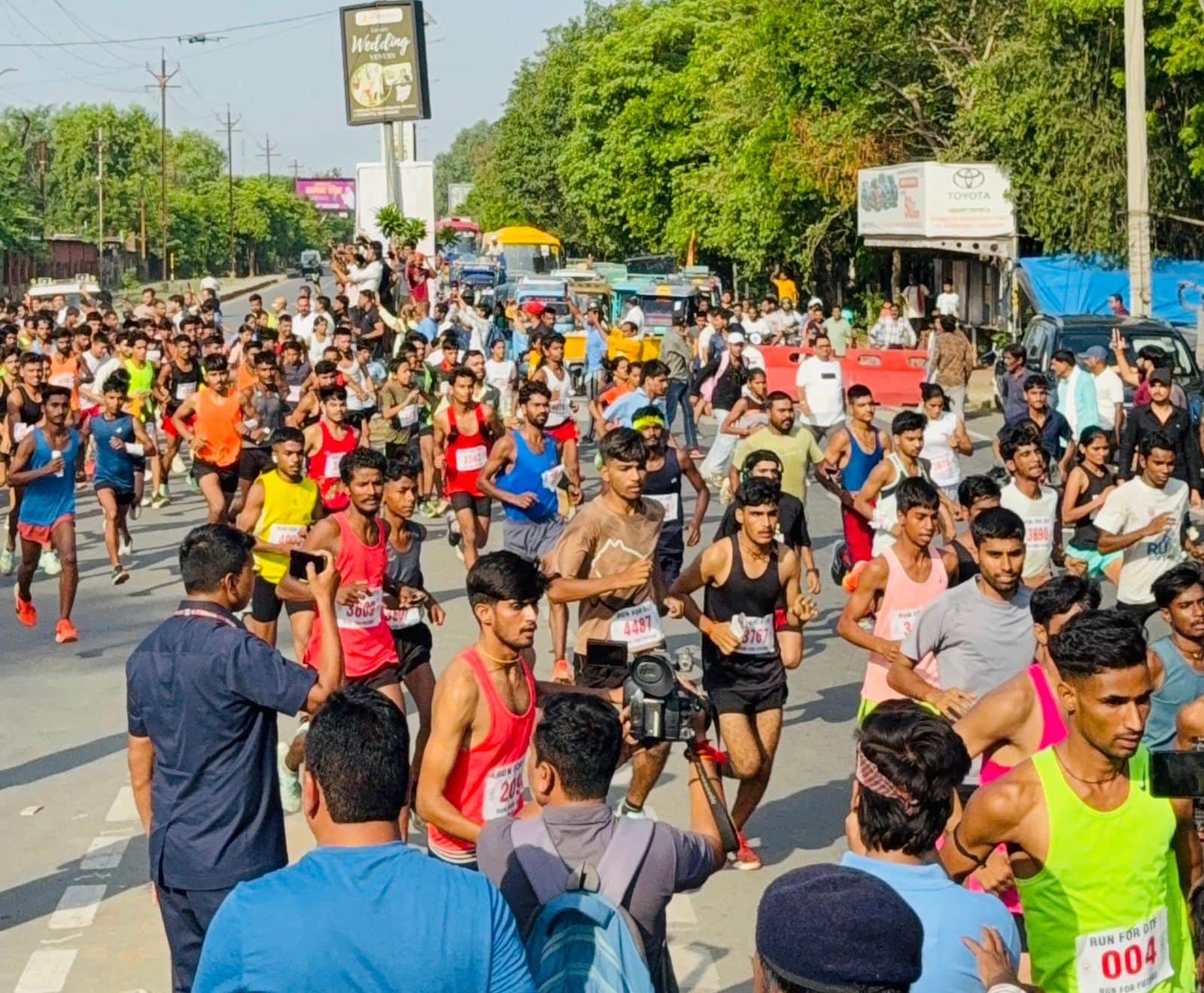युवा कांग्रेस ने ‘रन फॉर ओटीएफ’ मैराथन का आयोजन किया।