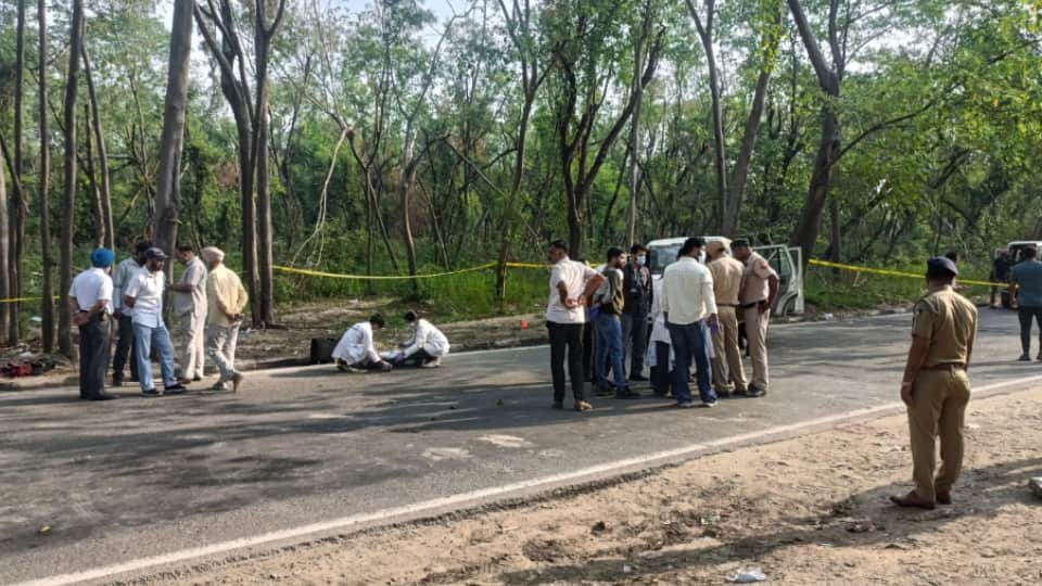 Chandigarh Janki Das murder case Accused attempted to flee police opened fire two injured.