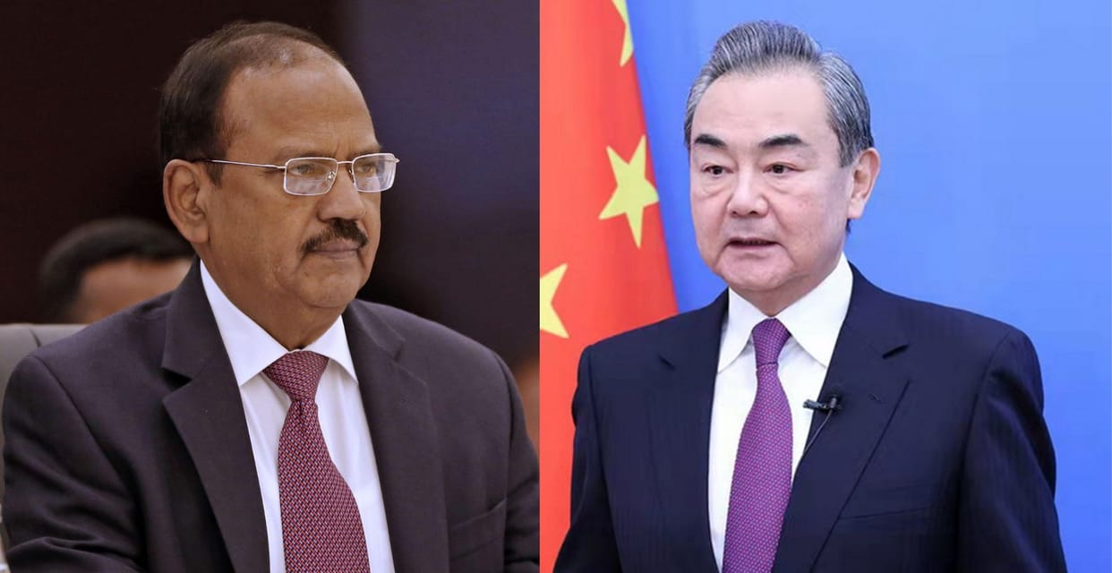 Chinese Foreign Minister visiting India at Ajit Doval's invitation he attend BRICS meeting in new delhi