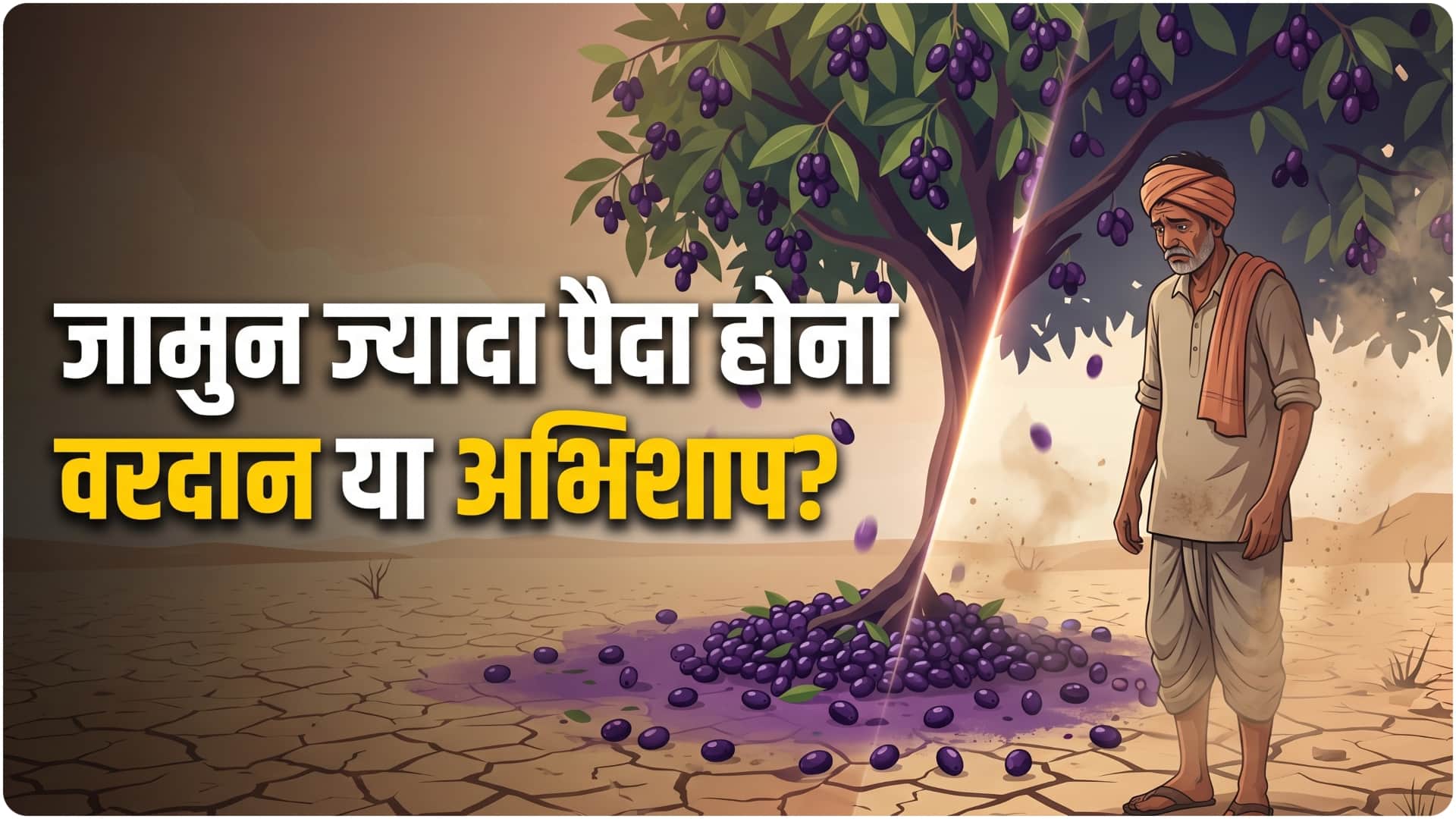 Does a heavy Jamun Black Plum Harvest indicates Drought year myths and facts