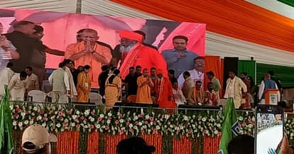 CM Yogi thunders in Unnao says Lucknow development will now extend to Kanpur attack on SP and Congress