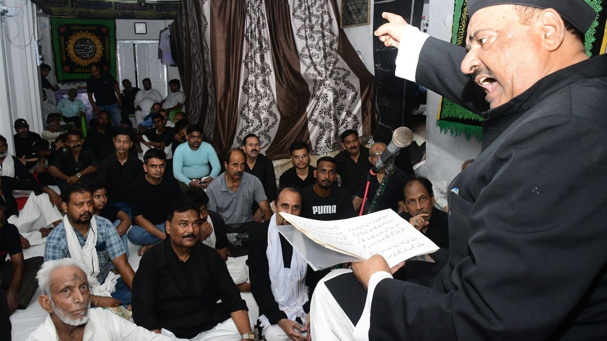 Ustad Bismillah Khan Majlis tradition observed occasion of Muharram eyes welled up while listening to Nauhas