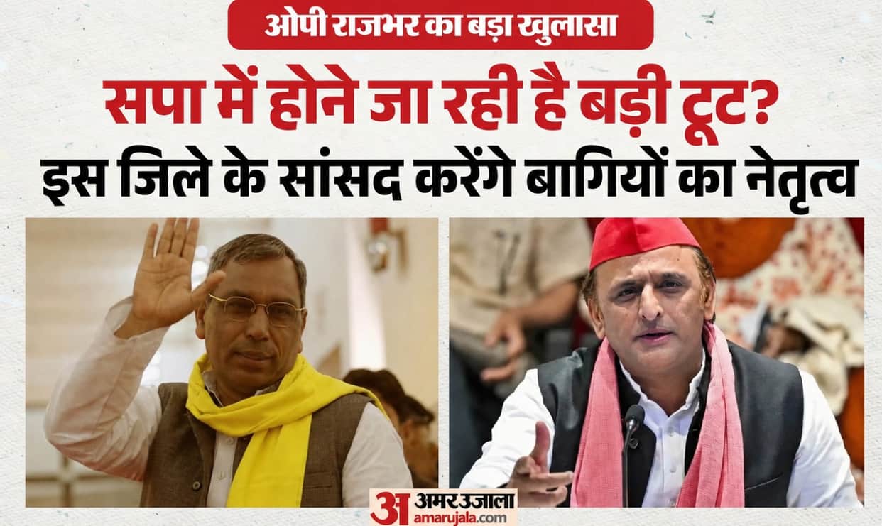 UP: Amid reports of a rift in the SP, Rajbhar makes a bold claim—this MP will break the party; SP responds.