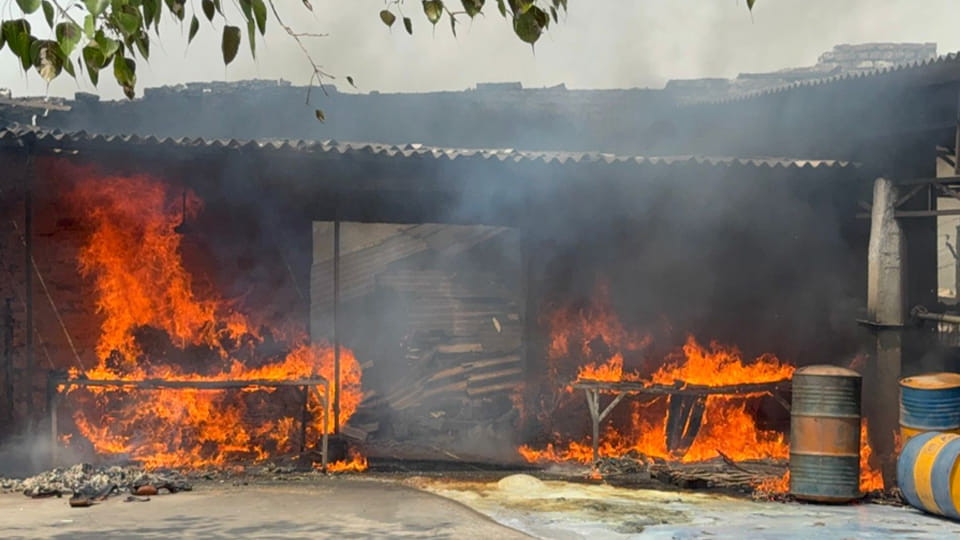 Kanpur: Fire breaks out at tannery due to short circuit; workers flee to safety