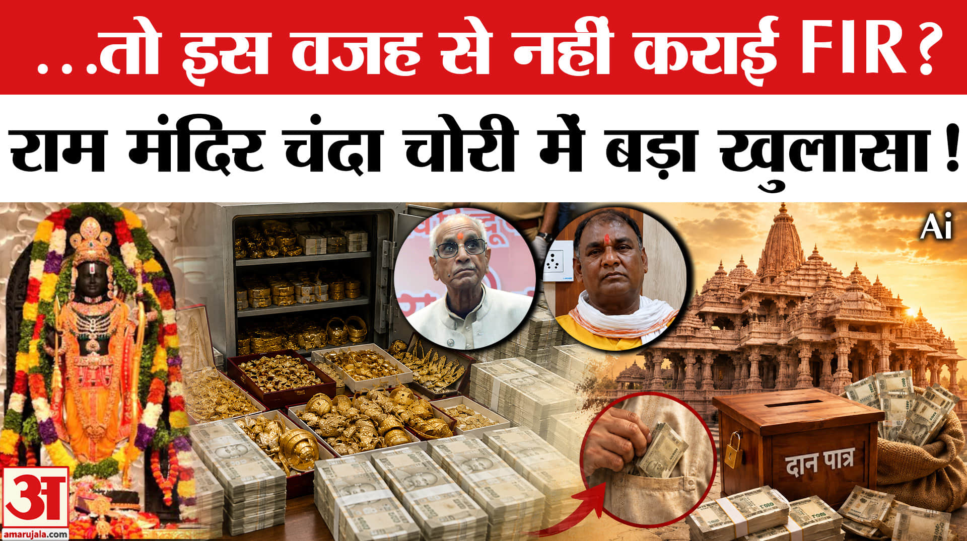 Ayodhya Ram Mandir Daan Chori : करोड़ों की चोरी फिर क्यों चुप रहे जिम्मेदार? | Champat Rai | FIR