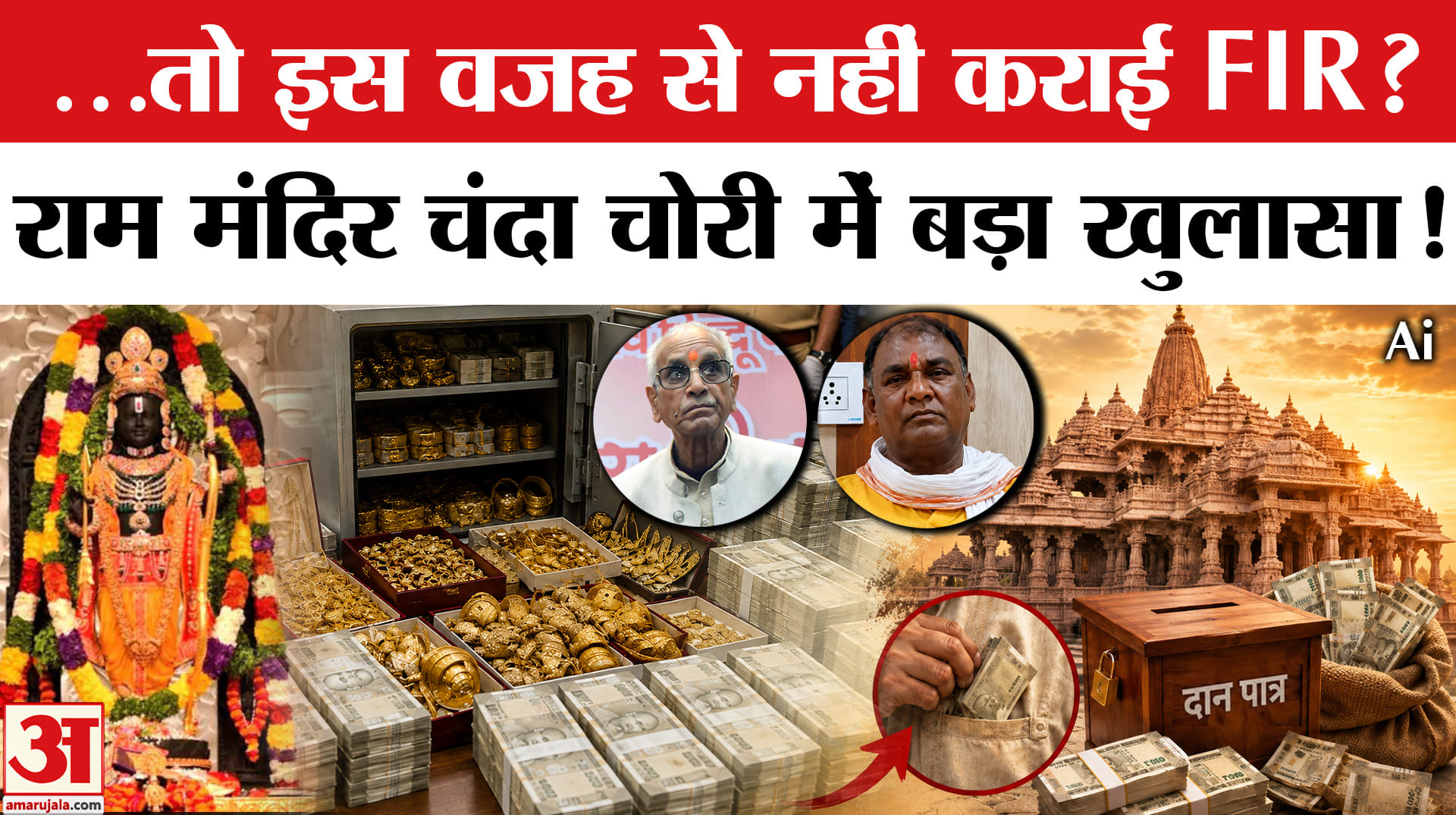 Ayodhya Ram Mandir Daan Chori : करोड़ों की चोरी फिर क्यों चुप रहे जिम्मेदार? | Champat Rai | FIR