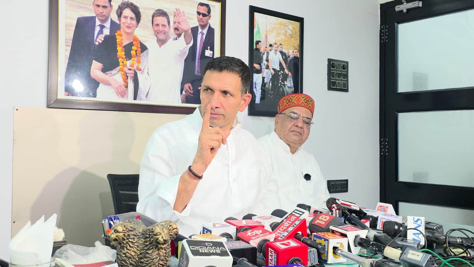 पीसीसी चीफ जीतू पटवारी की प्रेसवार्ता
