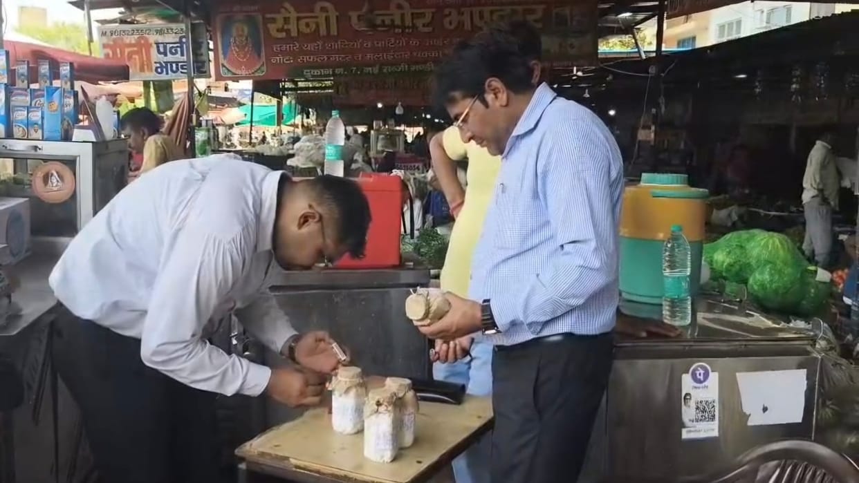 Food Safety Department raids vegetable market in Sonipat samples of 57 kg of paneer and sugarcane juice