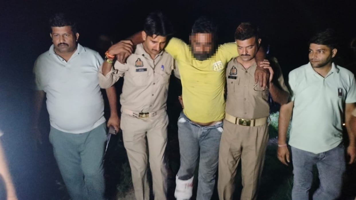Muzaffarnagar:  Cattle Robber Injured in Encounter, Arrested by Police, Accomplice Escapes