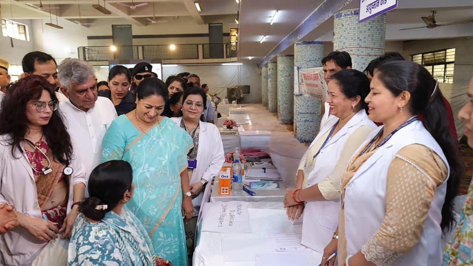 Citizens visited public service centers to seek information about government schemes and services