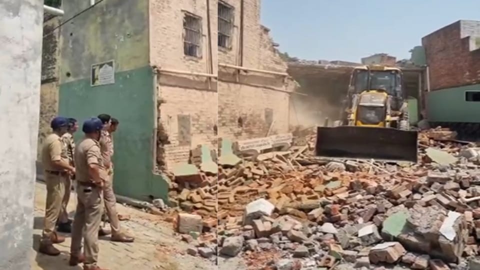 Baghpat: Bulldozer Action on Illegal Mosque, Administration Acts on Court Order After Five Years
