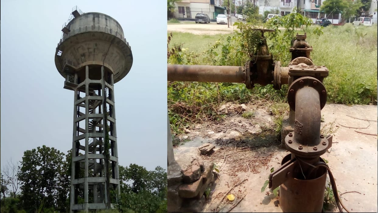One water pump is out of order; water supply relies on another dilapidated pump.
