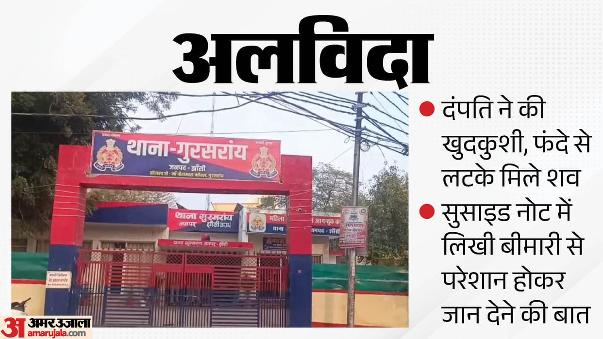 Couple commits suicide after writing note bodies found hanging from the same noose in jhansi