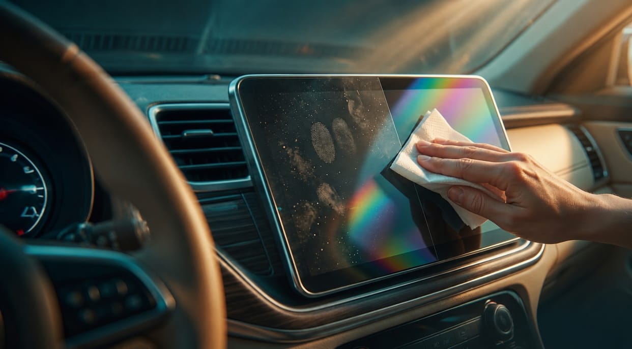 Cleaning Car Touchscreen With Tissue? Damage Display, Try This Hack