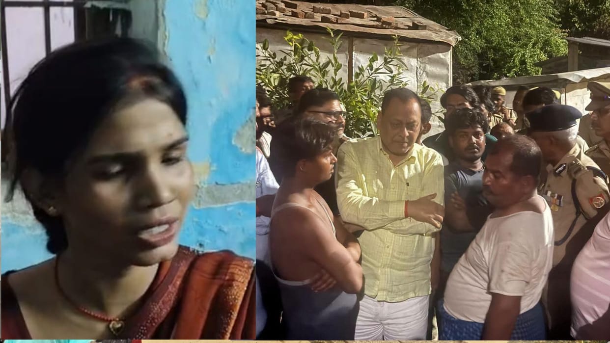 Sant Kabir Nagar Murder Sparks Protest: Angry Crowd Blocks Road, Damages Postmortem House Windows Demanding En