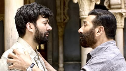 फिल्म 'बंटवारा 1947' में करण देओल पिता सनी के साथ