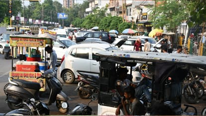 Forget the footpaths; in many places, shopkeepers have encroached even onto the road.
