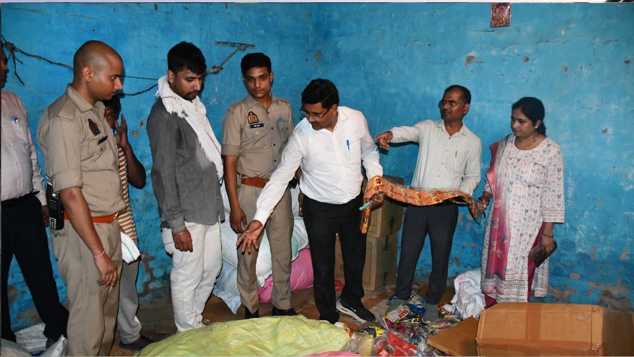 Food Safety Department conducts raid; collects five samples.