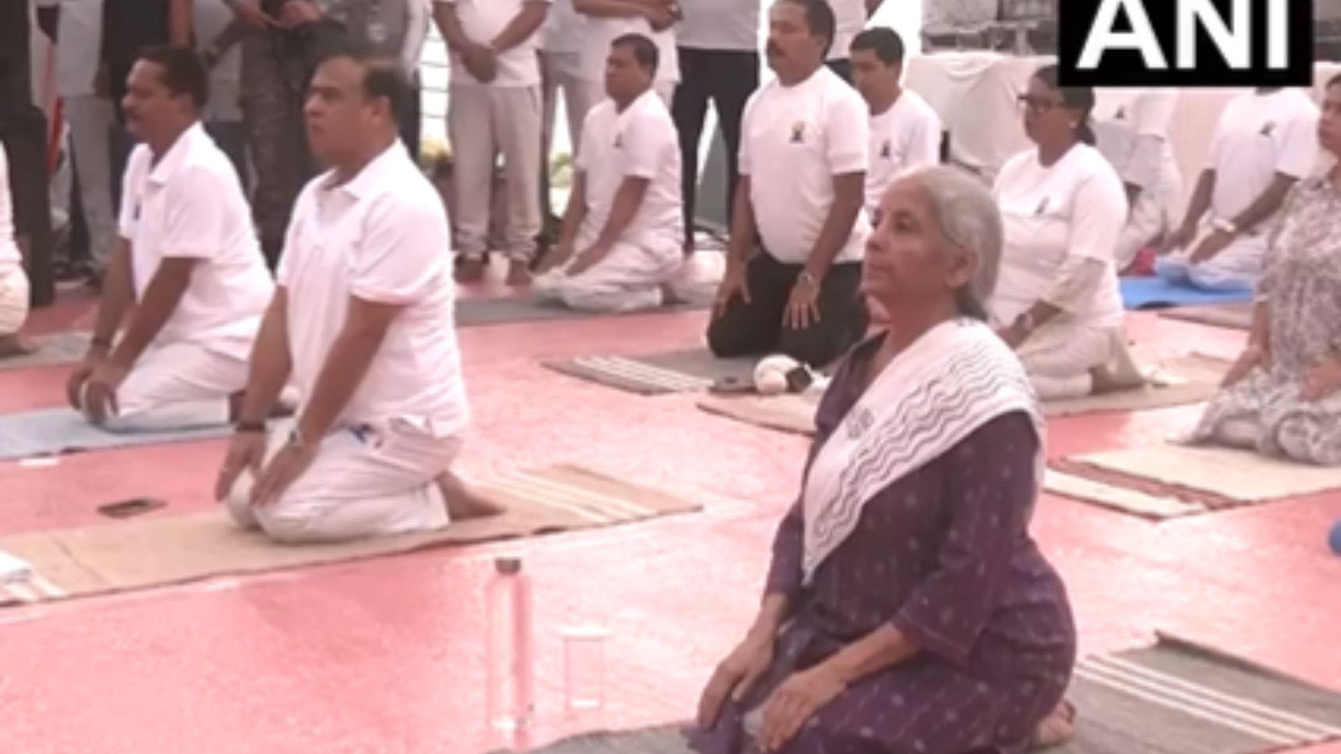 PM Modi performed yoga in Kolkata while Defence Minister did in Meghalaya images poured across country