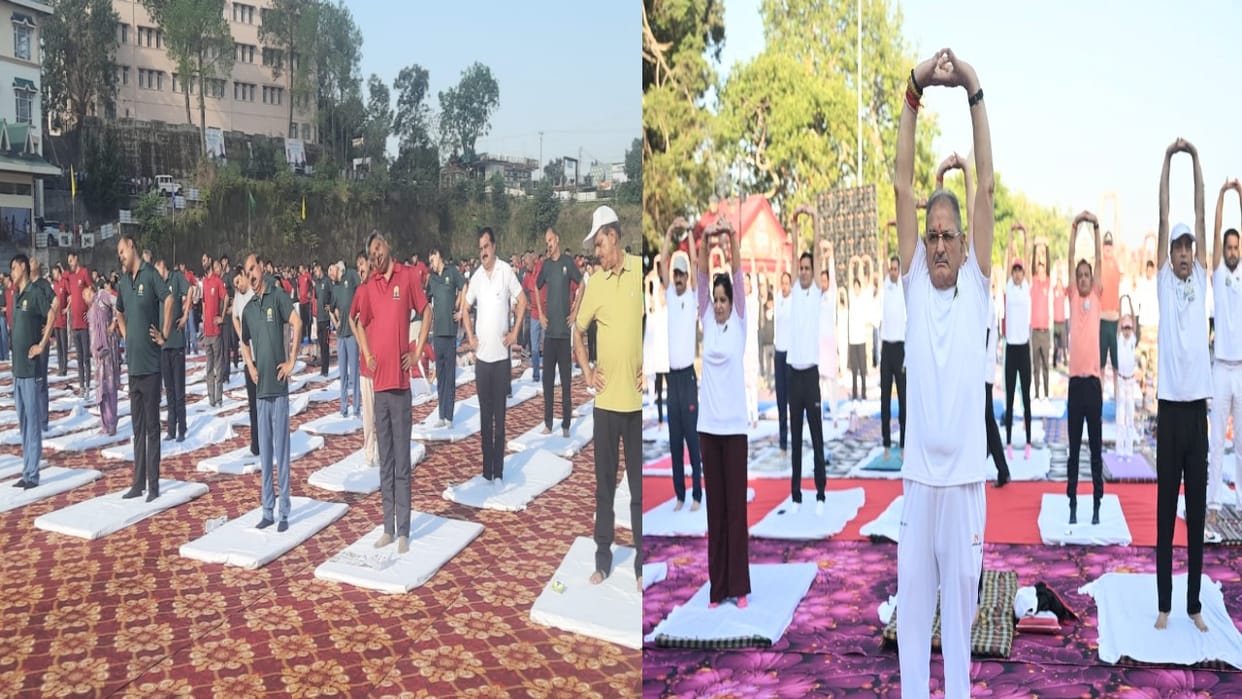 Yoga Day 2026: Thousands practiced yoga in Himachal; a state-level event was held in Hamirpur