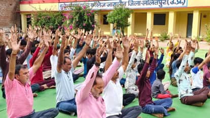 Yoga Day 2026: Yoga camps set up across Lalitpur; people practiced yoga with enthusiasm.