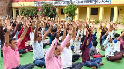 Yoga Day 2026: Yoga camps set up across Lalitpur; people practiced yoga with enthusiasm.