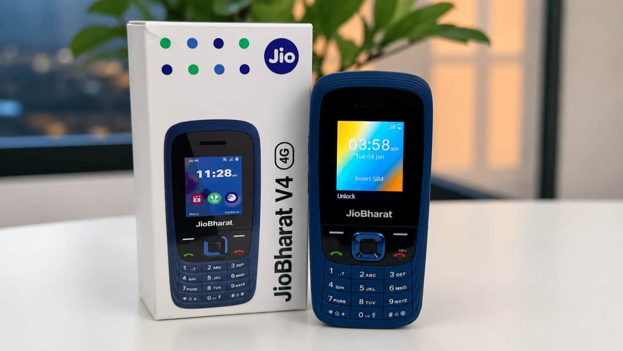 JioBharat V4 Launched at ₹799: 4G Feature Phone with UPI, Live TV and Remote Safety Controls