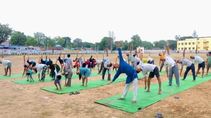 Yoga Day 2026: Yoga camps set up across Lalitpur; people practiced yoga with enthusiasm.