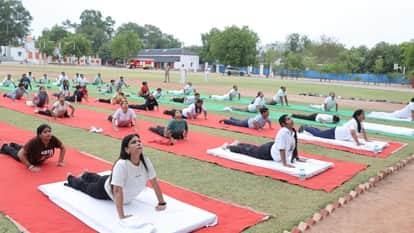 Yoga Day 2026: CM performs yoga at the foothills of Jhansi Fort; camps organized across the district.
